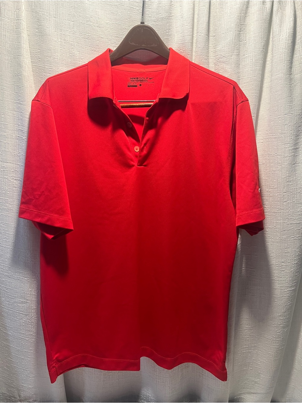 Nike Men’s Bright Red Golf performance dri -fit Size large